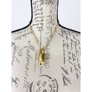 B27 Louis Vuitton Lock And Key 310 Necklace Pendant Iconic Statement Coquette